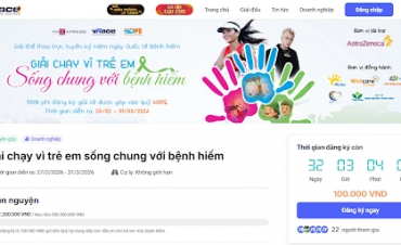 Mở cổng đăng ký giải chạy hỗ trợ trẻ sống chung bệnh hiếm