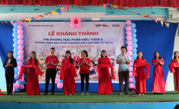 Thêm phòng học mới cho trẻ mầm non Bahnar